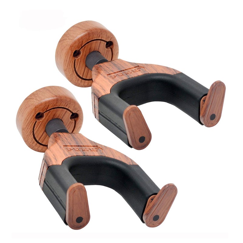 PUNK Guitar Wall Mount Guitar Hanger,Guitar Hook Guitar Stand,Auto Lock Guitar Wall Hanger,for Acoustic,Electric,Classical,Bass -2-pcs - Image 1